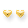 14k Heart Post Earrings