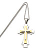 Stainless Steel Gold-plated Cross Pendant chain