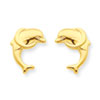 14k Dolphin Post Earrings