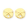 14k Sand Dollar Post Earrings