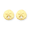 14k Sand Dollar Post Earrings