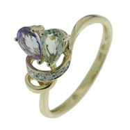 Picture of Mulitcolor Stone Diamond Ring