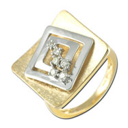 Picture of 14K Two-Tone Gold Diamond Ring