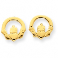 Picture of 14k Claddagh Post Earrings