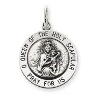 Picture of Sterling Silver Queen of the Holy Scapular Medal