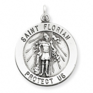 Picture of Sterling Silver Saint Florian Medal