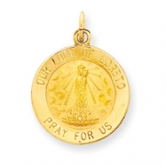 Picture of 14k Our Lady of Loretto Medal Charm