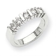 Picture of 14k White Gold A Diamond three stone ring