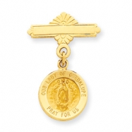 Picture of 14k Our Lady of Guadalupe Medal Pin