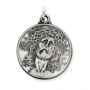 Picture of Sterling Silver Antiqued Ecce Homo Medal