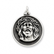 Picture of Sterling Silver Antiqued Ecce Homo Medal