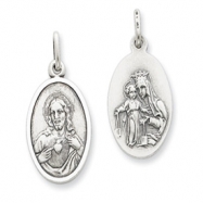 Picture of Sterling Silver Sacred Heart of Jesus Medal