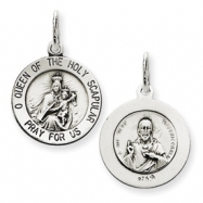 Picture of Sterling Silver Queen of the Holy Scapular Medal