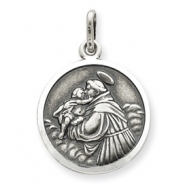 Picture of Sterling Silver Antiqued Saint Anthony Medal