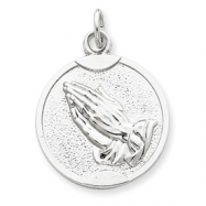 Picture of Sterling Silver Praying Hands Medal