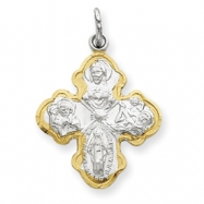 Picture of Sterling Silver & Vermeil 4-way Medal