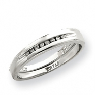 Picture of 10k White Gold Diamond Wedding Band ring