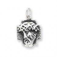 Picture of Sterling Silver Antiqued Ecce Homo Medal