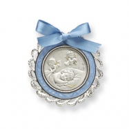 Picture of Sterling Silver Blue Crib Medal