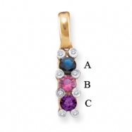 Picture of 14KY Family Jewelry Diamond Semi-Set Pendant