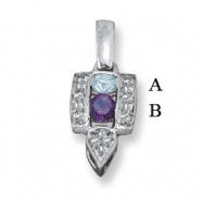 Picture of 14KW Family Jewelry Diamond Semi-Set Pendant