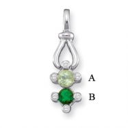 Picture of 14KW Family Jewelry Diamond Semi-Set Pendant