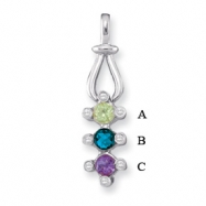 Picture of 14KW Family Jewelry Diamond Semi-Set Pendant