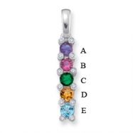 Picture of 14KW Family Jewelry Diamond Semi-Set Pendant