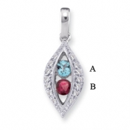 Picture of 14KW Family Jewelry Diamond Semi-Set Pendant