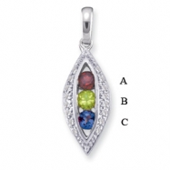 Picture of 14KW Family Jewelry Diamond Semi-Set Pendant