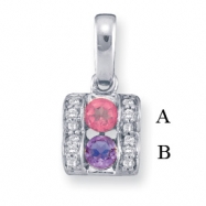 Picture of 14KW Family Jewelry Diamond Semi-Set Pendant