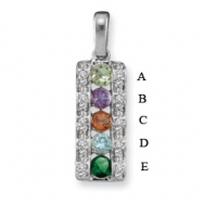 Picture of 14KW Family Jewelry Diamond Semi-Set Pendant