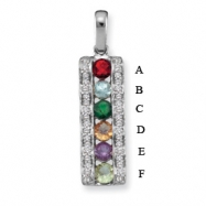 Picture of 14KW Family Jewelry Diamond Semi-Set Pendant