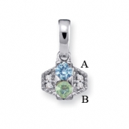 Picture of 14KW Family Jewelry Diamond Semi-Set Pendant