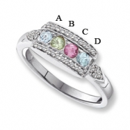 Picture of 14KW Family Jewelry Diamond Semi-Set Ring