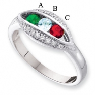 Picture of 14KW Family Jewelry Diamond Semi-Set Ring