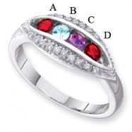 Picture of 14KW Family Jewelry Diamond Semi-Set Ring