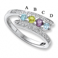 Picture of 14KW Family Jewelry Diamond Semi-Set Ring