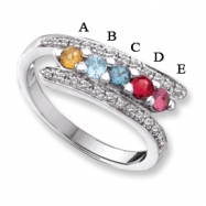 Picture of 14KW Family Jewelry Diamond Semi-Set Ring