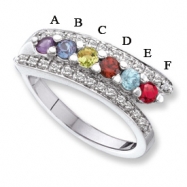 Picture of 14KW Family Jewelry Diamond Semi-Set Ring