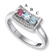 Picture of 14KW Family Jewelry Diamond Semi-Set Ring