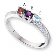 Picture of 14KW Family Jewelry Diamond Semi-Set Ring