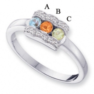 Picture of 14KW Family Jewelry Diamond Semi-Set Ring