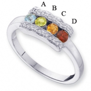 Picture of 14KW Family Jewelry Diamond Semi-Set Ring