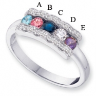 Picture of 14KW Family Jewelry Diamond Semi-Set Ring