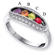 Picture of 14KW Family Jewelry Diamond Semi-Set Ring