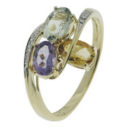 Picture of Multicolor Stone Diamond Ring