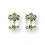 Picture of 14kw 5X2.5mm Marquise Green Amethyst Earring