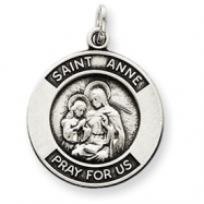 Picture of Sterling Silver Oxidized Saint Anne Medal