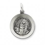 Picture of Sterling Silver Antiqued Ecce Homo Medal